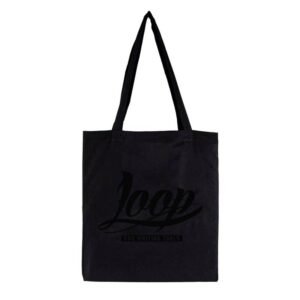 Loopcolors Stoffbeutel Logo Loop - Schwarz Schwarz