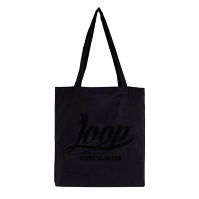 Loopcolors Stoffbeutel Logo Loop - Schwarz Schwarz
