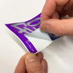 Flux Eggshell Stickers – 50 Stück – Cyan