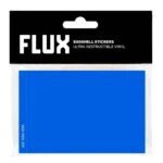Flux Eggshell Stickers – 50 Stück – Cyan