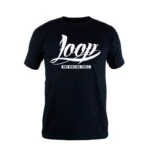 Loopcolors T-Shirt Logo White – Schwarz