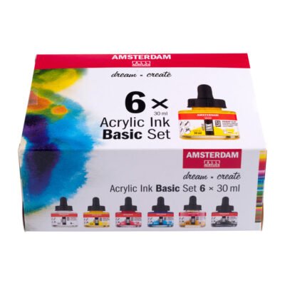 Amsterdam Acrylic Ink Basis-Set, 6 × 30 ml