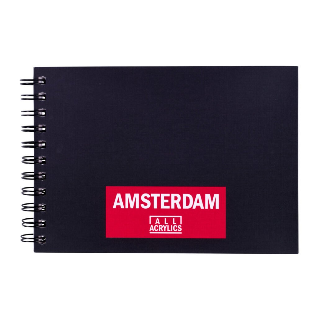 Amsterdam Black Book Skizzenbuch A5, 250 g, 30 Blatt