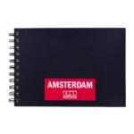Amsterdam Black Book Skizzenbuch A5, 250 g, 30 Blatt