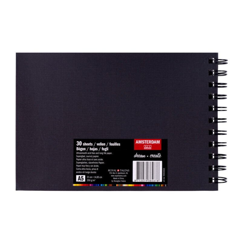 Amsterdam Black Book Skizzenbuch A5, 250 g, 30 Blatt 3