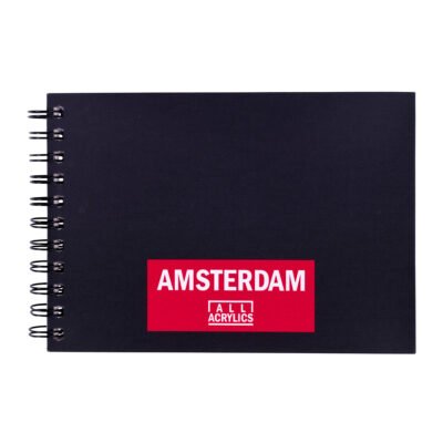 Amsterdam Black Book Skizzenbuch A5, 250 g, 30 Blatt