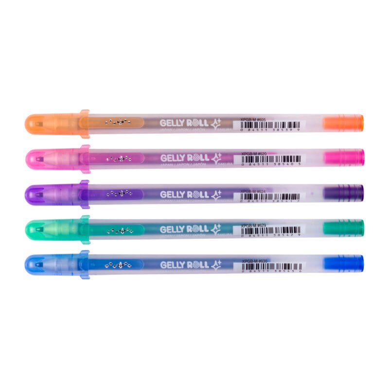 Sakura Gelly Roll Silver Shadow, 5 Farben 3