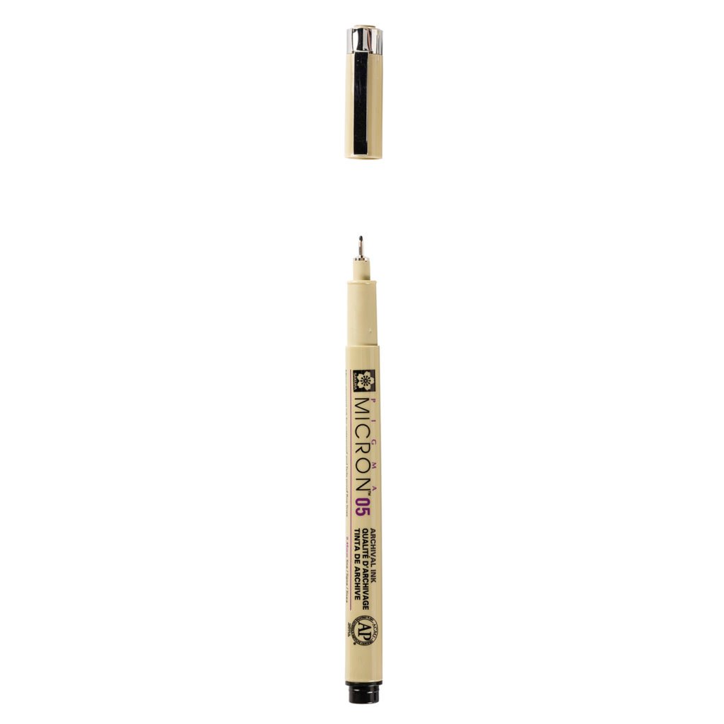 Sakura Pigma Micron Set, 6 Fineliner schwarz