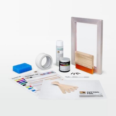 Siebdruck Mini-Set mit Schnittschablonen, A5