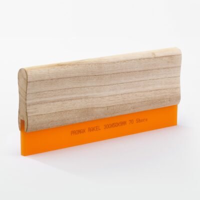 Siebdruck-Rakel Holz 70 Shore, 25 cm