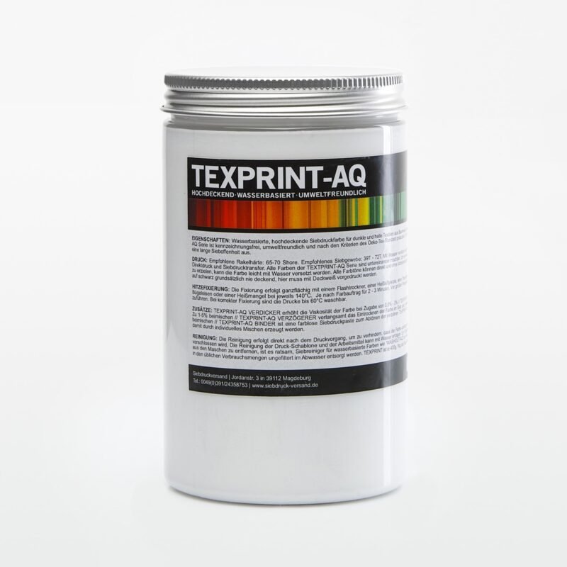 Textil-Siebdruckfarbe TEXPRINT-AQ, 250 g Deckweiss