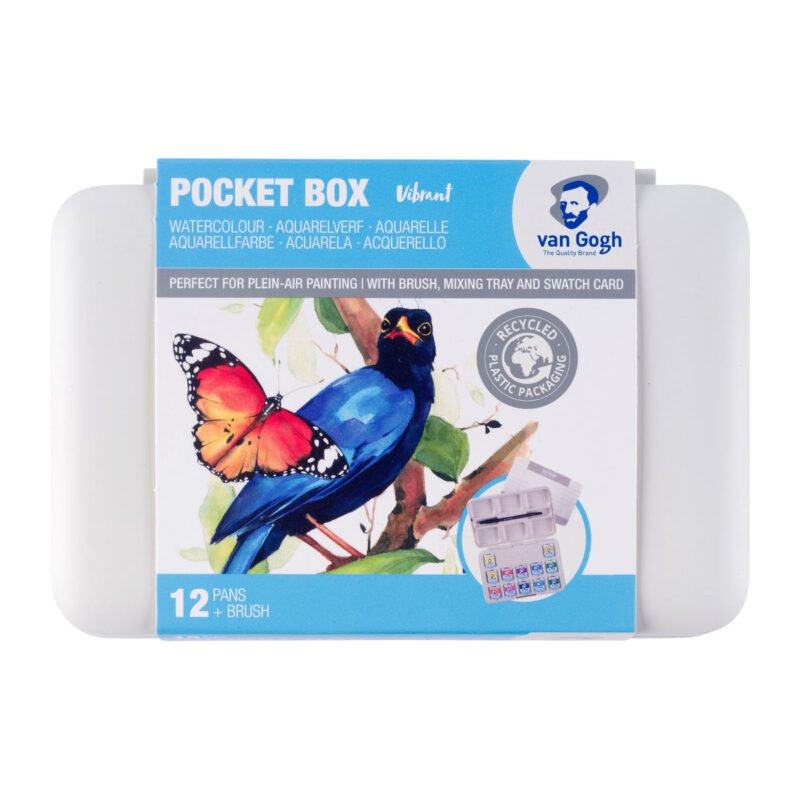 Van Gogh Aquarell Pocket Box Vibrant, 12 Näpfchen