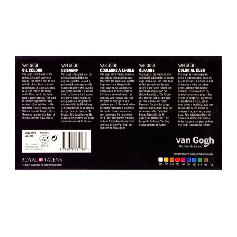 Van Gogh Ölfarben Basic-Set, 10 × 20 ml 3