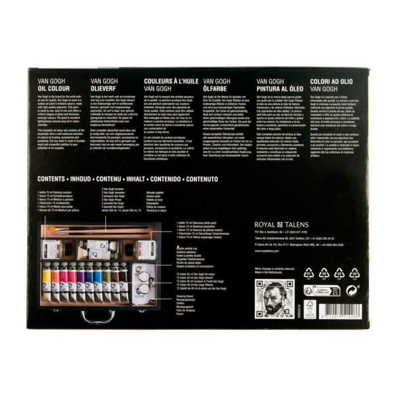 Van Gogh Ölfarben Starter-Box XL, 12 × 40 ml mit Zubehör 3